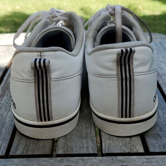 Adidas White Black Stripes Shoes 13 - Picture 5 of 7